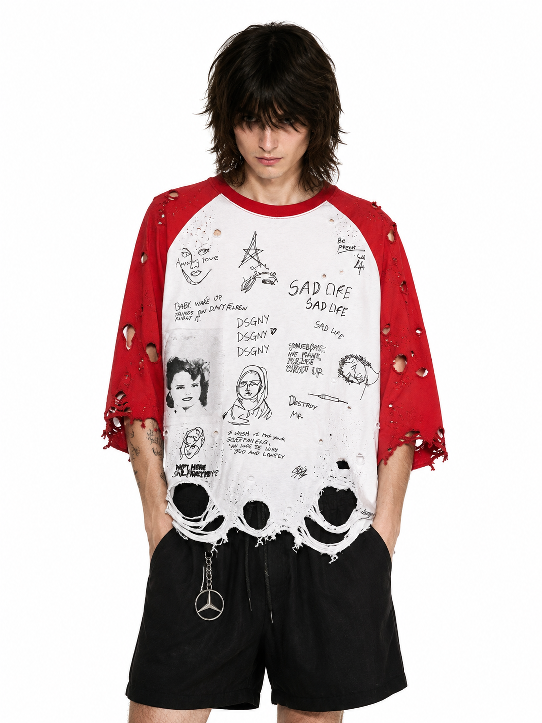 Disegny t-shirt long Dsgny