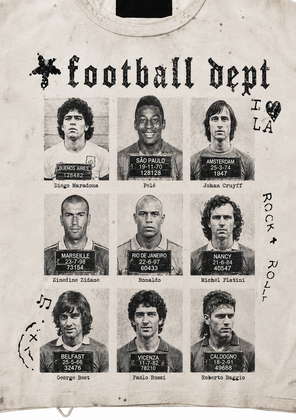 Disegny t-shirt long Football dept