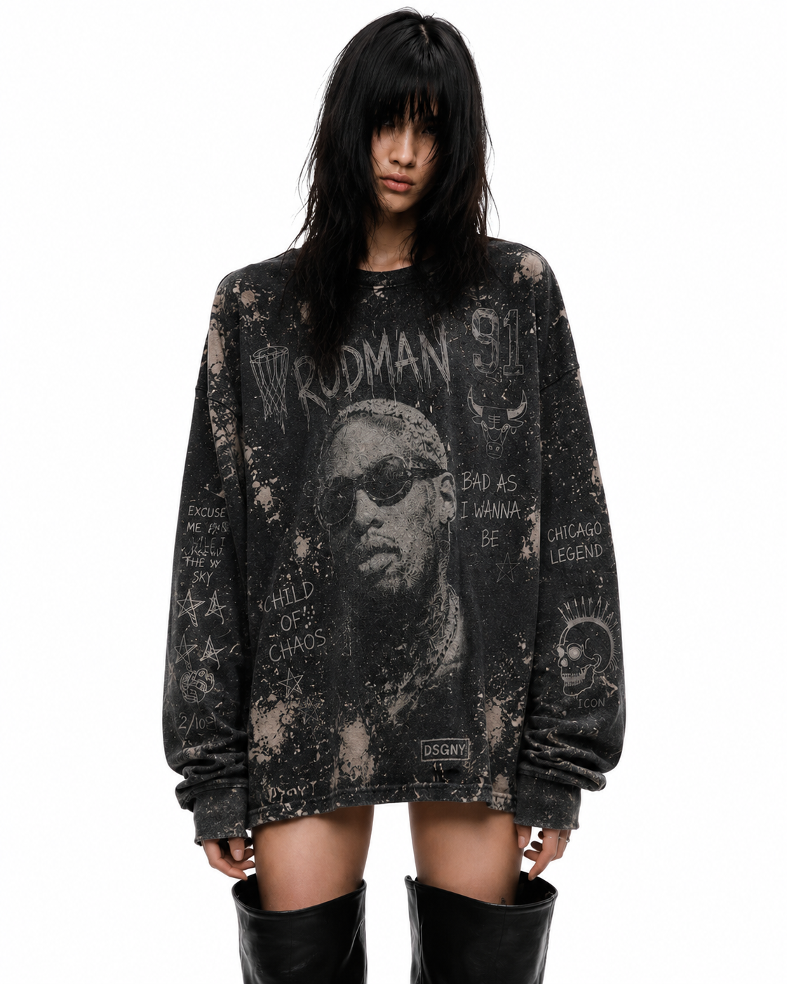 Disegny t-shirt long Rodman